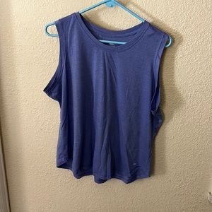 Purple athletic shirt